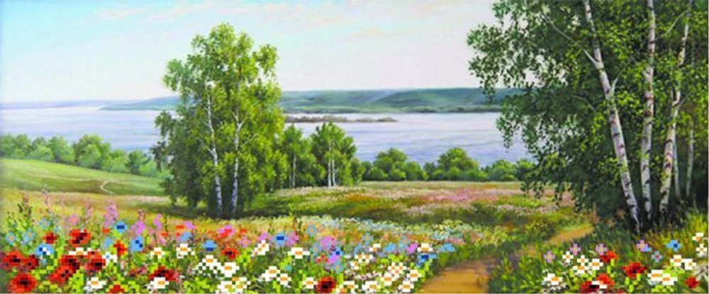 "Раздолье"-4057 ткань с нанесенным рисунком
