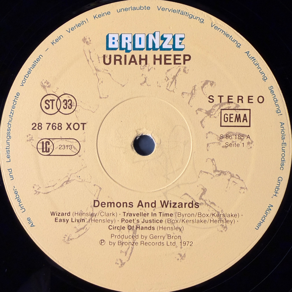 Uriah Heep – Demons And Wizards (Германия 1977г.) Т