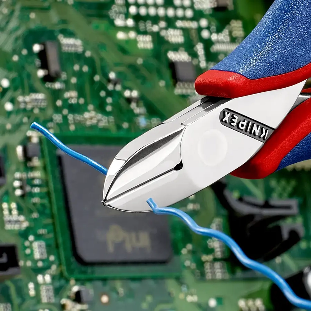 Кусачки боковые для электроники 115 мм Knipex 77 12 115