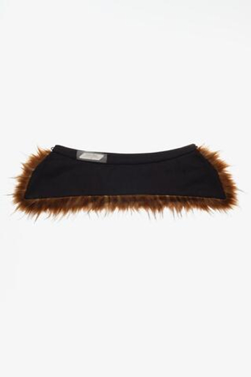 ZARA X JOHN GALLIANO ВОРОТНИК ИЗ ИСКУССТВЕННОГО МЕХА, КОРИЧНЕВЫЙ