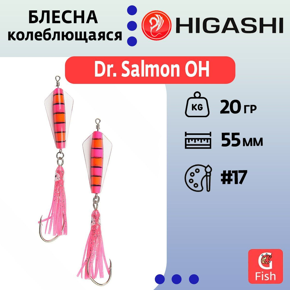 Блесна колеблющаяся Dr. Salmon 26g #21
