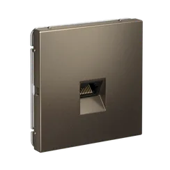 Розетка компьютерная RJ45, Cat 5e Systeme Electric ArtGallery Мокко GAL000683