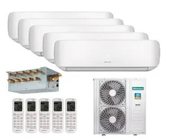 Мульти сплит-система Hisense 5 x AMS-09UR4SVETG67 / AMW-60U6SP / F15E(Е)