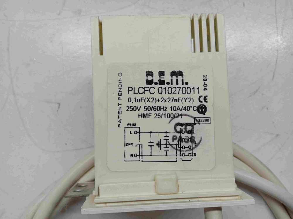 AVSD127 кт278 Сетевой фильтр стиральной машины Hotpoint-Ariston AVSD127 б/у