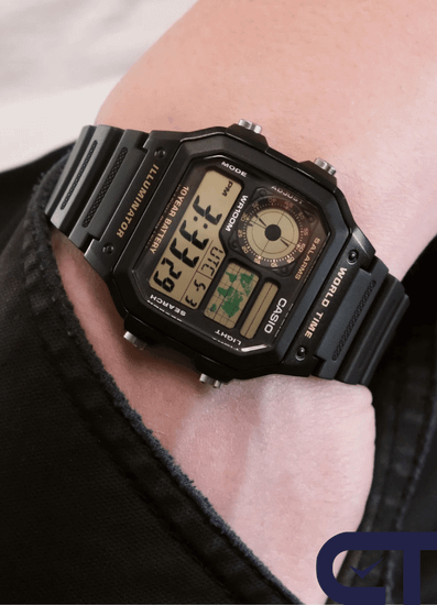 Casio AE-1200WH-1B — мужские электронные часы