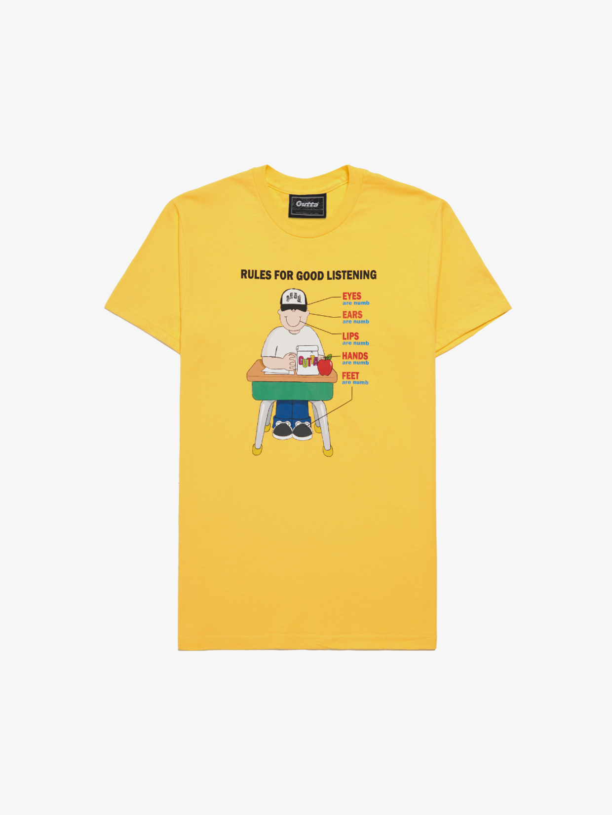 'NUMB' YELLOW TEE