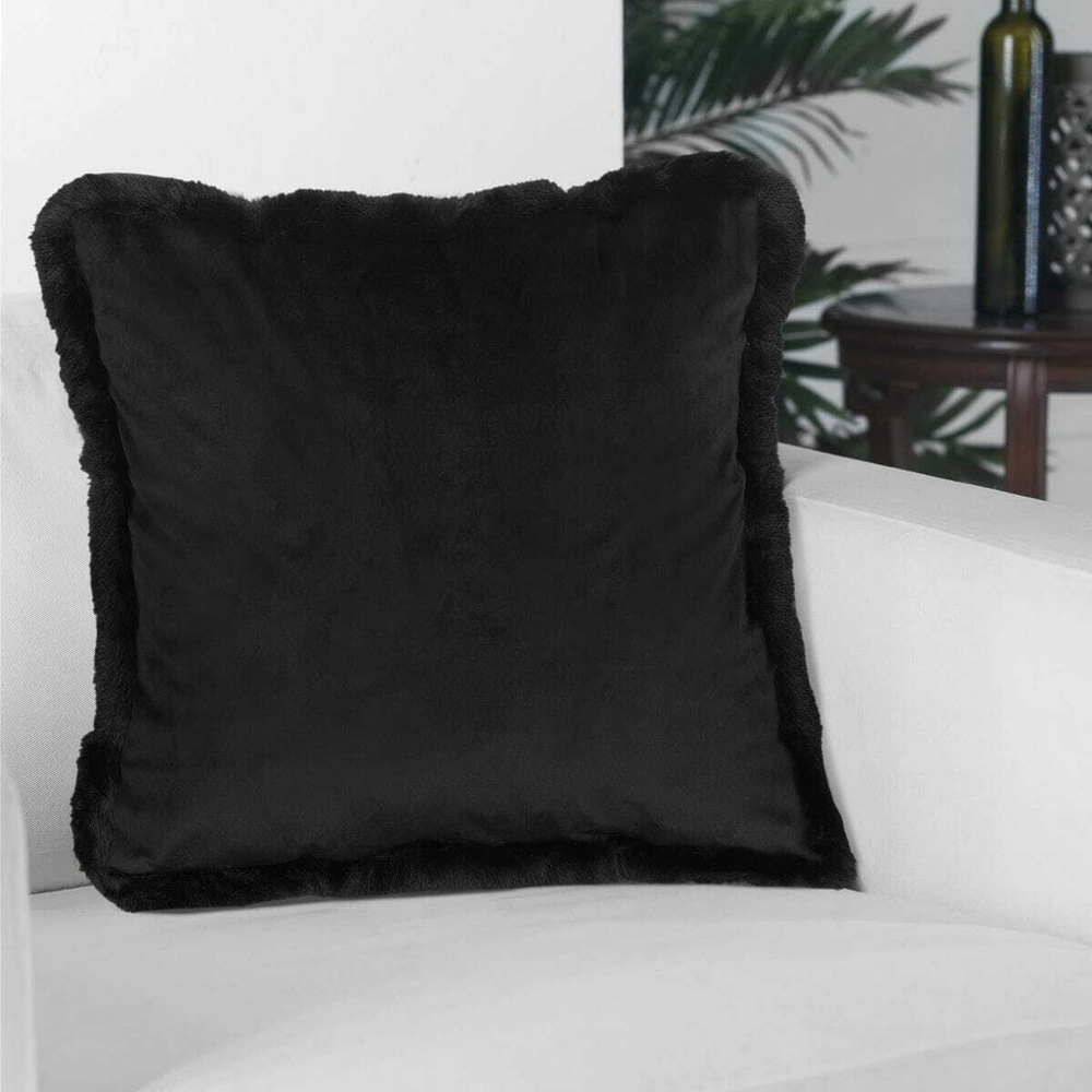 Наволочка декоративная  45x45 Arya home Bonny черная