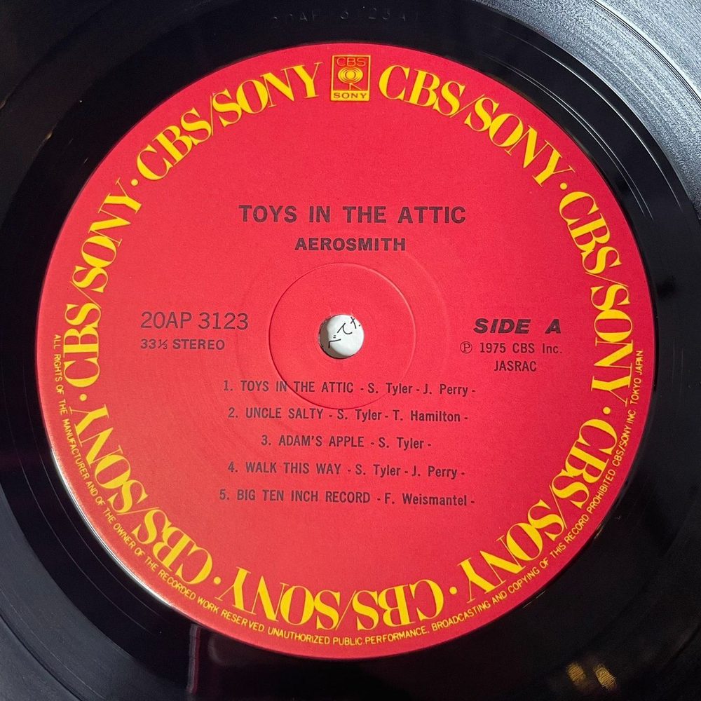 Винтажная виниловая пластинка LP Aerosmith Toys In The Attic (Japan 1985) (No Obi) Sweet Emotion