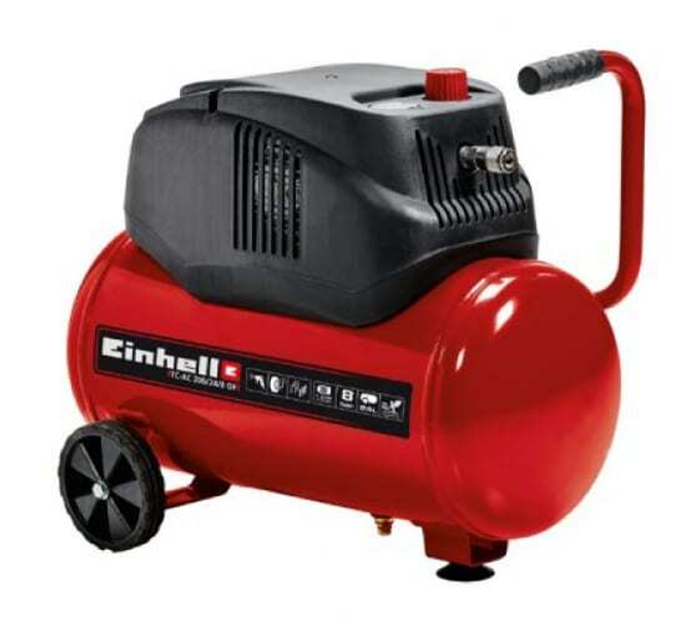 Компрессор электрический безмасляный Einhell TC-AC 200/24/8 OF (220В 1,2кВт 24л 8Атм 180л/м)