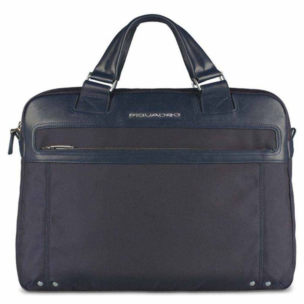 Сумка мужская Piquadro Link синяя кожа и ткань (CA3339LK/BLU2)