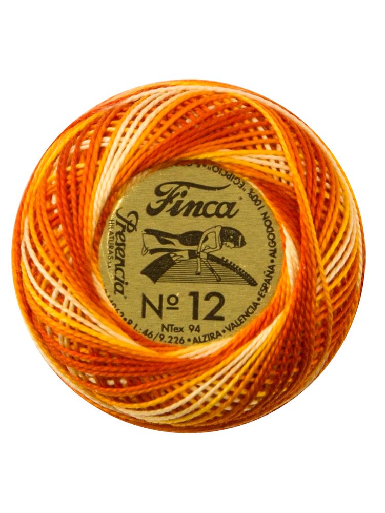 Мулине Finca №12 Perle (Жемчужное), цв. мультиколор 9110 / 1 мот. х 53 метра