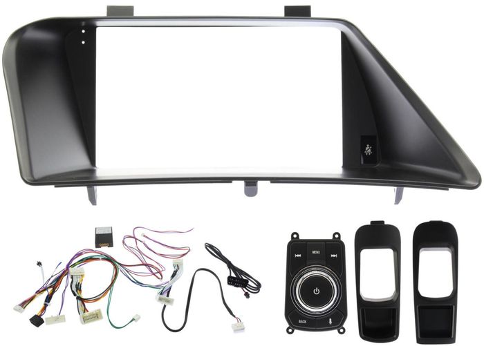 Магнитола для Lexus RX270, RX350 AL10 2009-2015 (монохром, рамка 9, джойстик в комплекте) - FarCar S400-TS18 монитор 9.5" QLED на Android 14, CarPlay, 4G SIM-слот