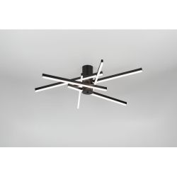 Светильник потолочный светодиодный Rivoli Violet 6180-201 LED 90Вт 3000-6000К чёрный с пультом | Rivoli
