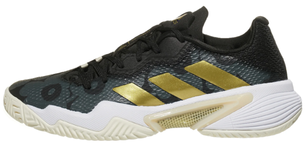 Женские Кроссовки теннисные Adidas Barricade W - core black/gold metallic/carbon