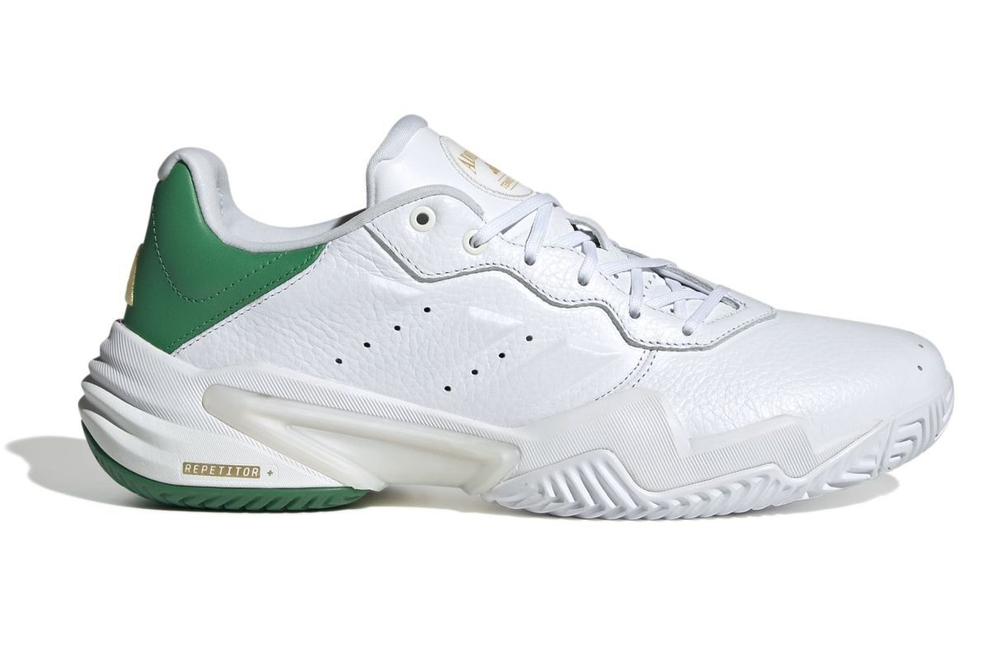 Теннисные кроссовки Adidas Barricade 13 M Leather - white/cloud white/cloud white
