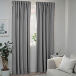Комплект штор IKEA BLAHUVA (БЛОХУВА), Серый, 145х250 см, 2 шт