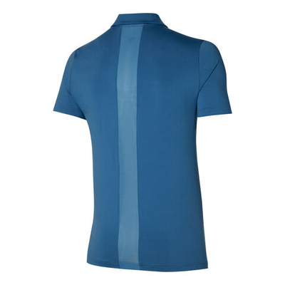Мужское теннисное поло Mizuno Shadow Polo Men - Blue, Orange