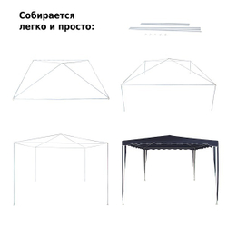 Тент садовый Green Glade 1032 3х3х2,5м полиэстер