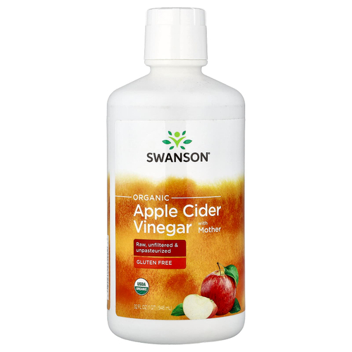 Swanson Vitamins, органический яблочный уксус с уксусной маткой, 946 мл (32 жидк. унции)