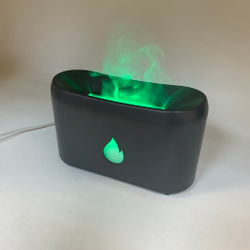 Аромадиффузор ультразвуковой Flame Black с эффектом пламени