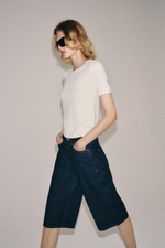 ТРИКОТАЖНЫЙ ТОП С КОРОТКИМИ РУКАВАМИ — ZARA