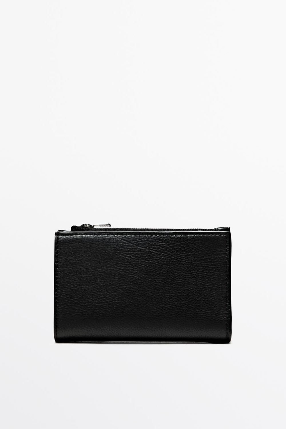 Massimo Dutti Кошелек из кожи наппа, черный