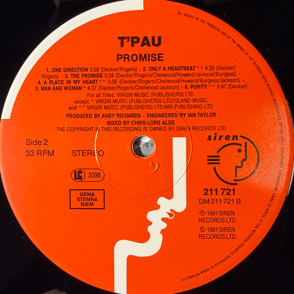 T'Pau - The Promise (Европа 1991г.)