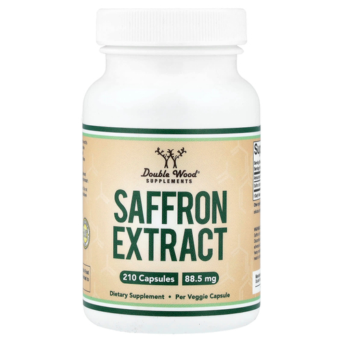 Double Wood Supplements, Saffron Extract, 88.5 mg, 210 Capsules