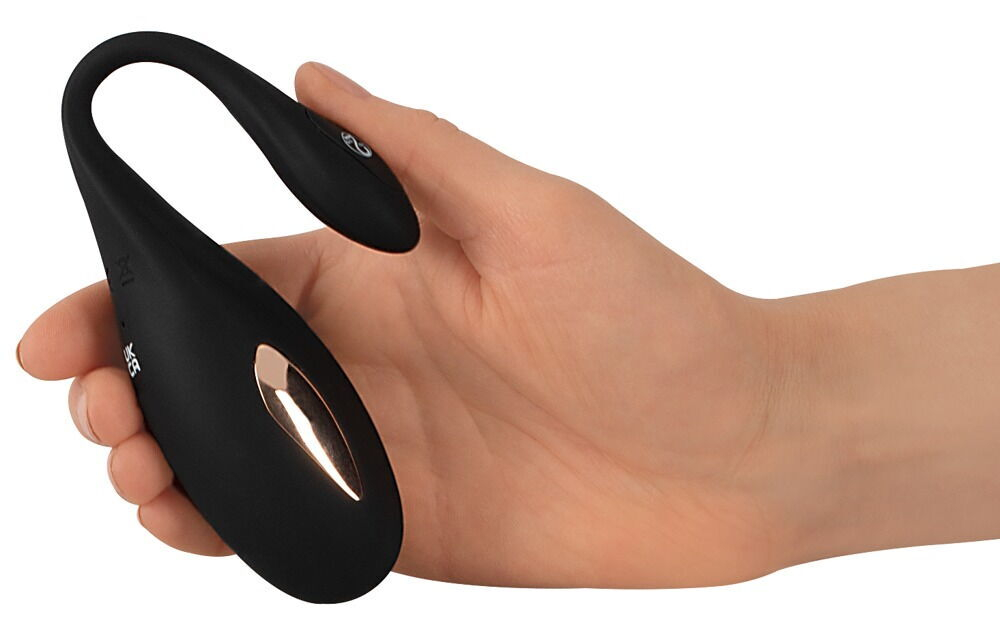 Черное виброяйцо RC Vibrating E-Stim Love Ball с электростимуляцией (Цвет: черный)