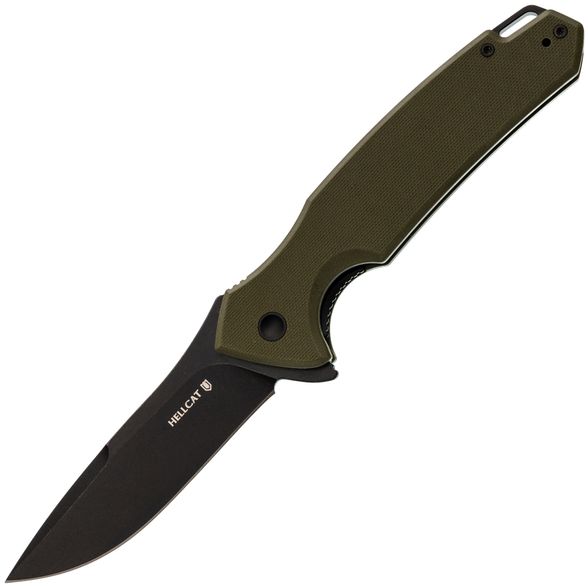 Цена наСкладной нож Mr.Blade Hellcat Blackwash, сталь VG-10, военный стиль, рукоять Olive G10