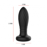 Черная анальная вибропробка 11,9см с LED-подсветкой Secwell Plug SW3023