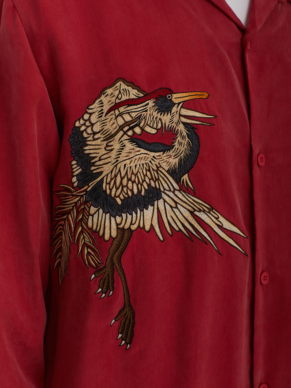 Мужская Рубашка Crow & Heron Camp Collar