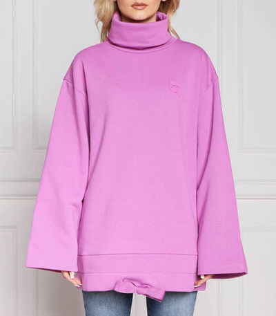 Худи ikonik2.0 high neck Karl Lagerfeld - фиолетовый(230W1821)