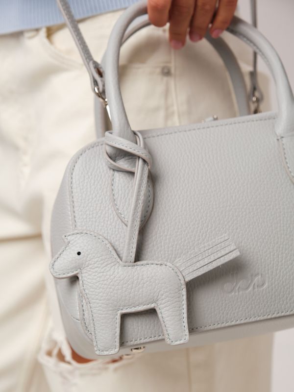 Кожаная сумка Polly summer DBR 31401 серый гранит