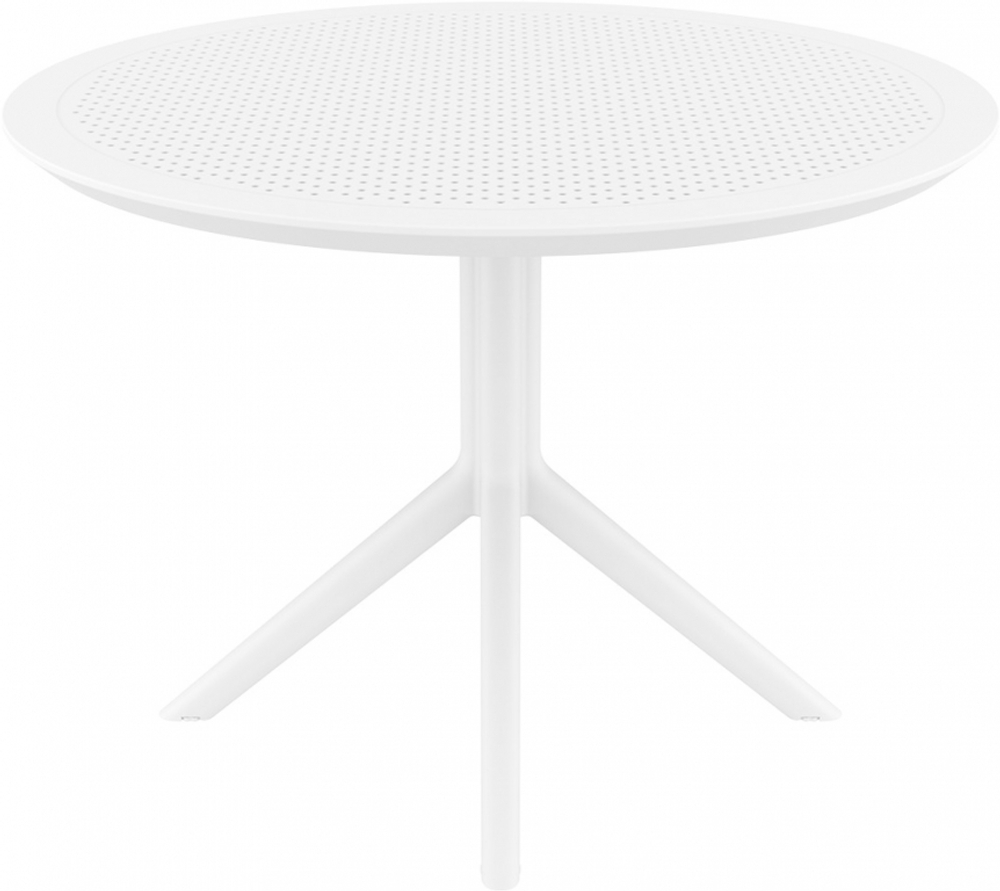 Стол пластиковый обеденный Siesta Contract Sky Table Ø105, белый
