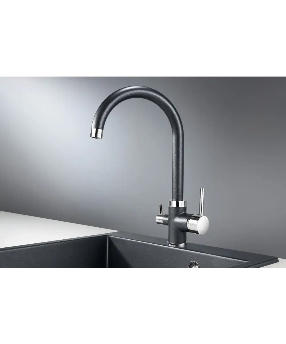 Кухонный смеситель Kuppersberg KARIA ANTHRACITE фото 2
