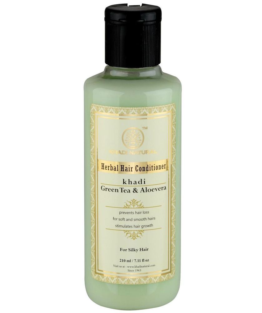 Укрепляющий кондиционер для волос Khadi Natural Зеленый Чай и Алое Вера, 210 мл