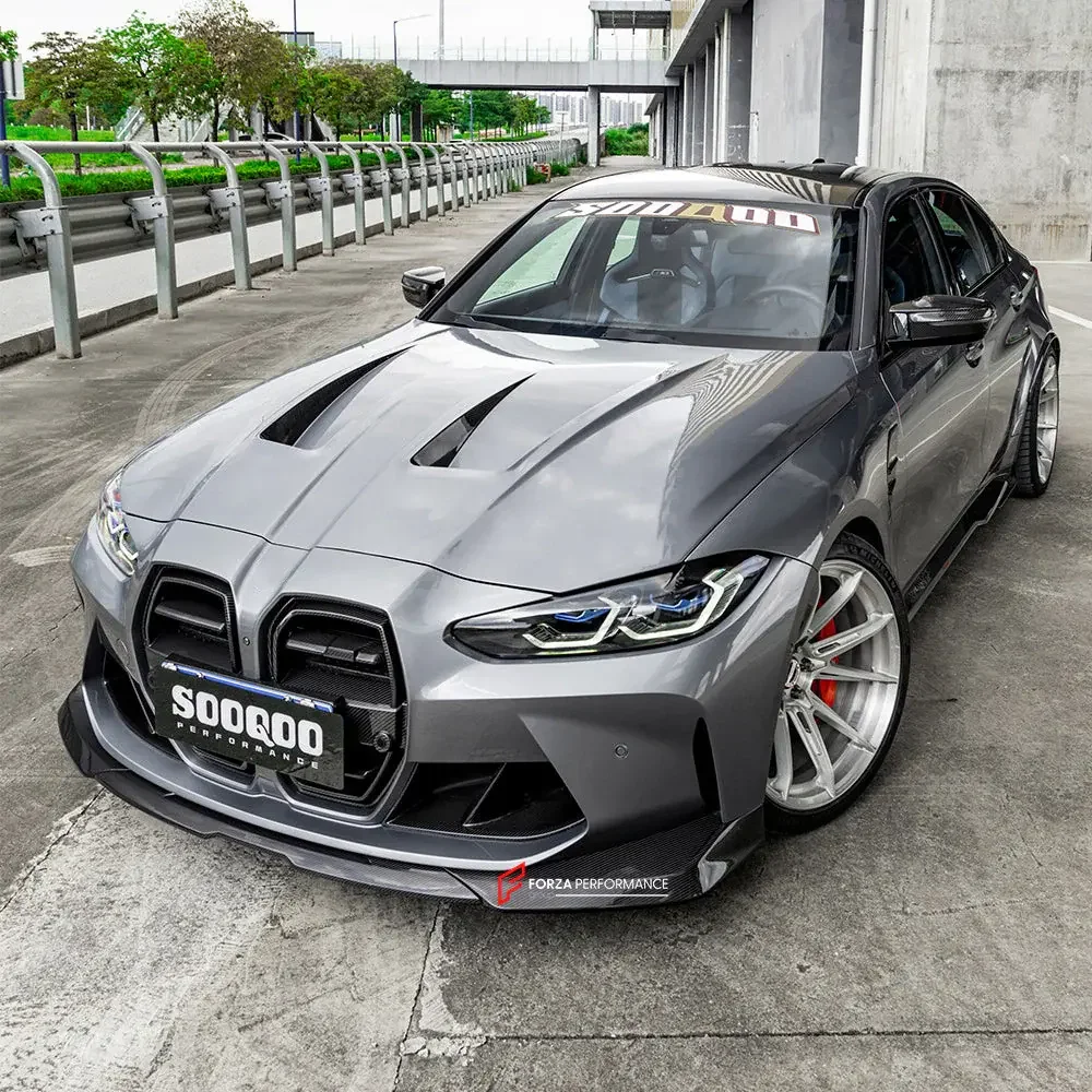 Карбоновая губа переднего бампера для BMW M3 G80/G81 2020+ / M4 G82/G83 2021+ БМВ