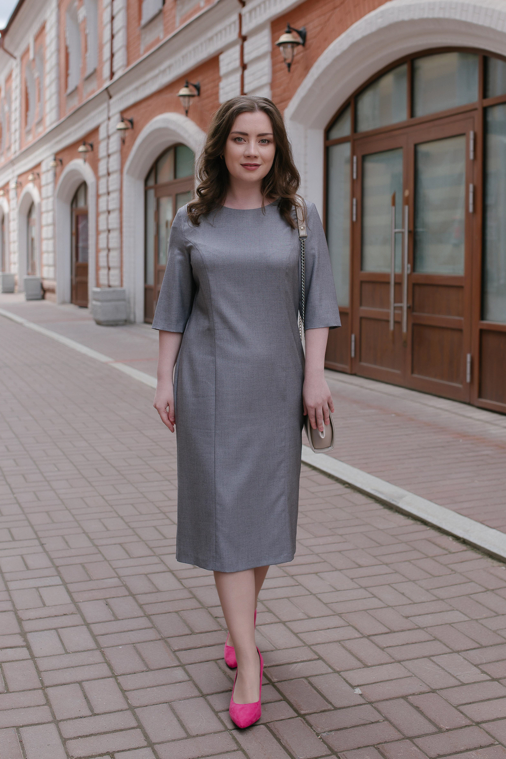 Офисное платье 2877АЕА