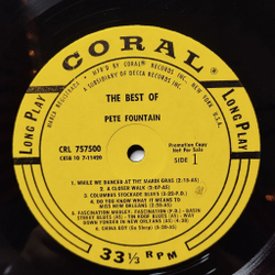Винтажная виниловая пластинка LP The Best Of Pete Fountain (USA 1971)