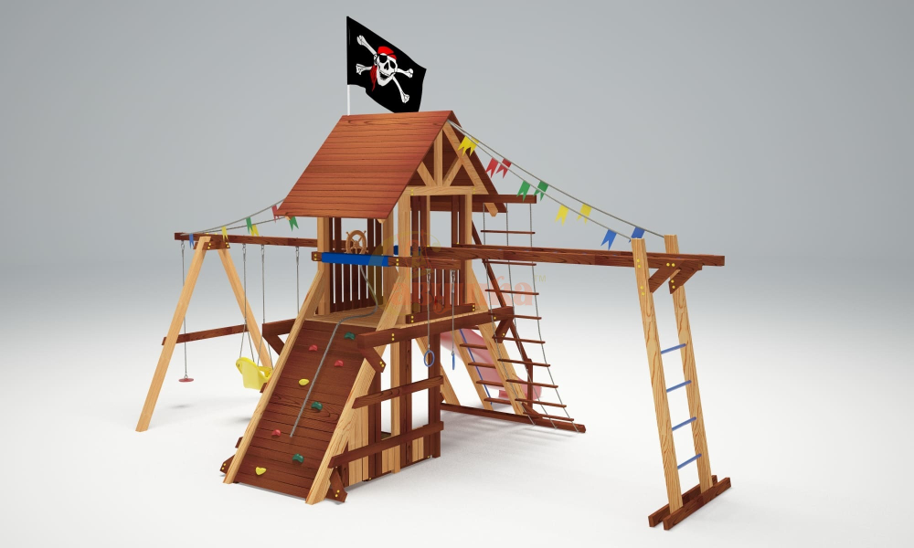 Деревянный игровой комплекс Савушка Lux - 4