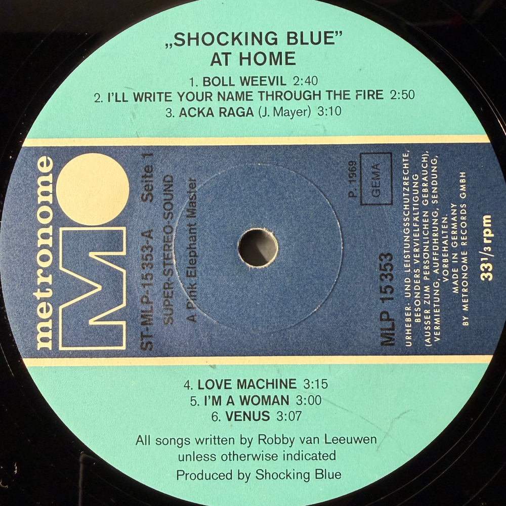 Shocking Blue- At Home (Германия 1969г.)