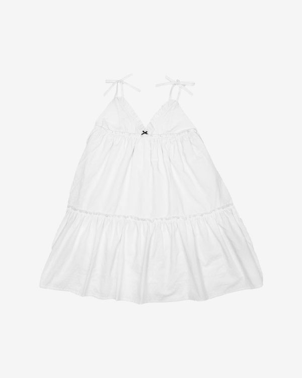 Платье Short Cotton Lily белое - фото 2