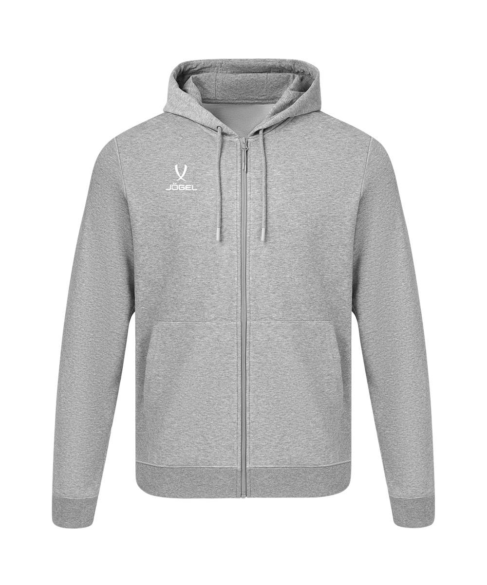 Худи на молнии ESSENTIAL Cotton FZ Hoodie, серый меланж