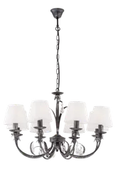 Люстра подвесная Sfera Sveta 85608/8 BSV, 8×40 Вт, хромированная и чёрная