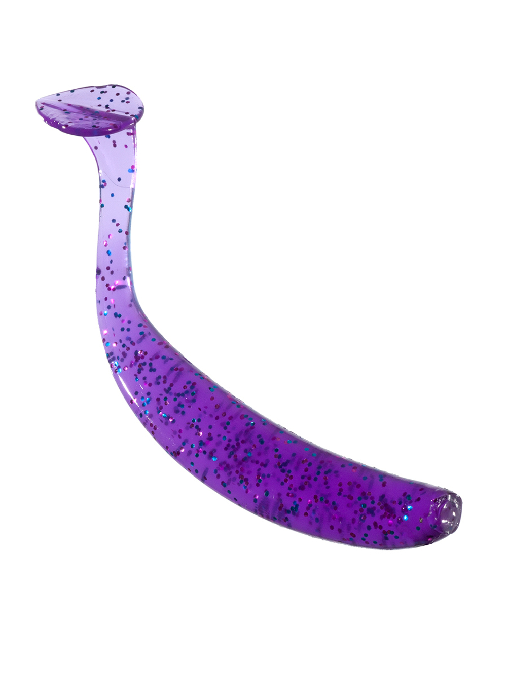 Приманка ZUB-IZI  99мм(4")-4шт, (цвет 610) фиолетовый с блестками