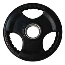 Диск обрезиненный (три хвата, черный) D51 мм PROFI-FIT  5 кг