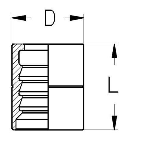 Муфта DN 10 1SN/2SN/2SC (с зачисткой)