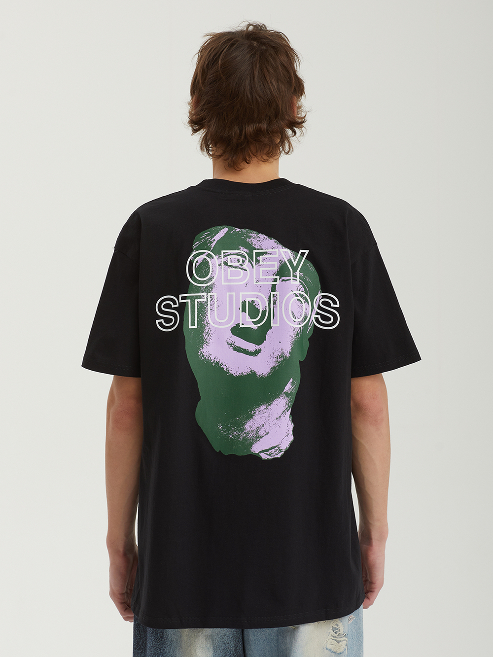 Мужская Футболка Obey Studios Statue