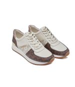 Кожаные кроссовки allie trainer Michael Kors - кремовый(43H3ALFS1B)